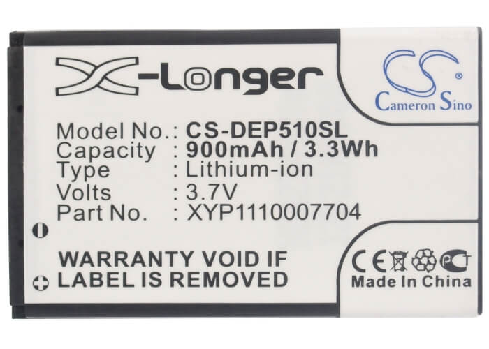 3.7V, 900mAh, Li-ion Battery fits Seecode, S30, 3.33Wh