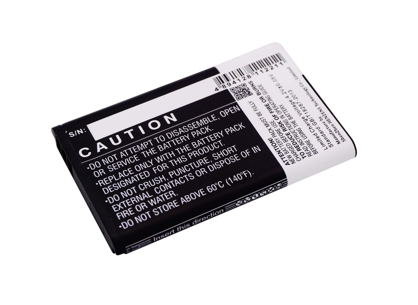 3.7V, 1200mAh, Li-ion Battery fits Cat, B30, 4.44Wh
