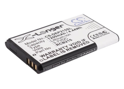 3.7V, 1200mAh, Li-ion Battery fits Micromax, E390, X335, 4.44Wh