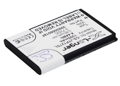 3.7V, 1200mAh, Li-ion Battery fits Blu, Diva, Diva Flex 2.4, 4.44Wh