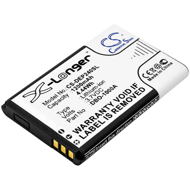 3.7V, 1200mAh, Li-ion Battery fits Doro, 1370, 1372, 4.44Wh