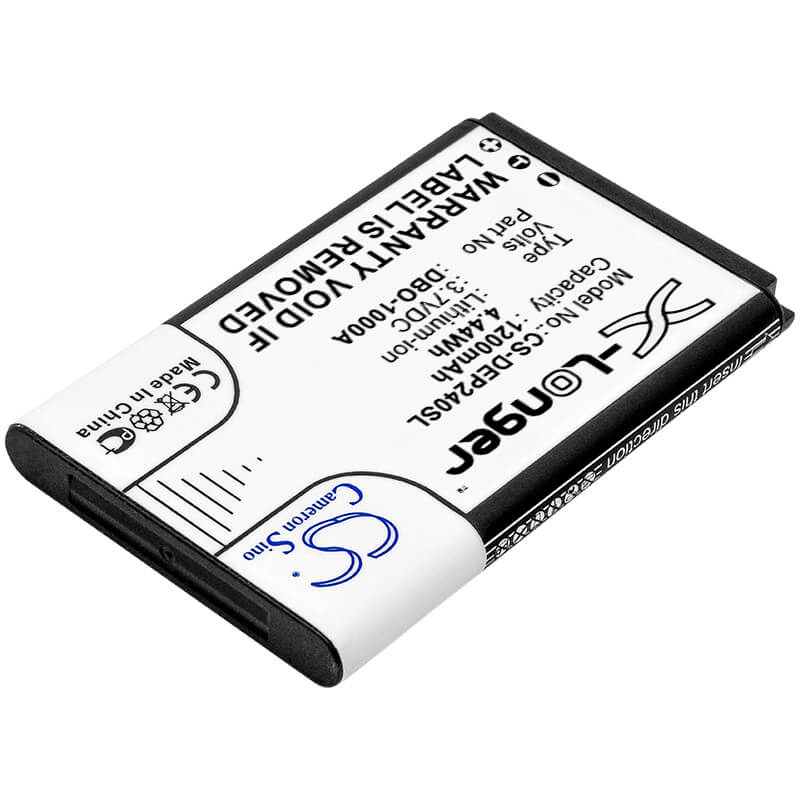 3.7V, 1200mAh, Li-ion Battery fits Doro, 1370, 1372, 4.44Wh