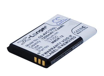 3.7V, 1200mAh, Li-ion Battery fits Alba, Acse2g, 4.44Wh