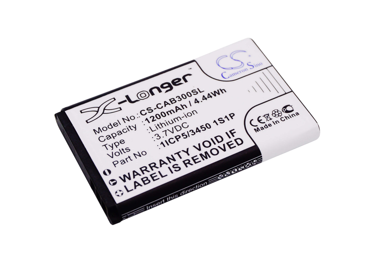 3.7V, 1200mAh, Li-ion Battery fits Manta, Ms1701, Ms2401, 4.44Wh