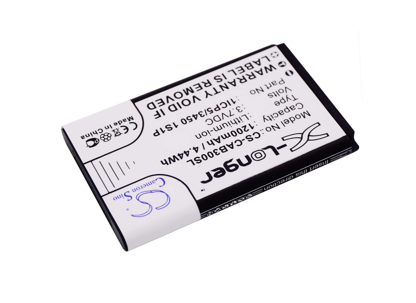 3.7V, 1200mAh, Li-ion Battery fits Manta, Ms1701, Ms2401, 4.44Wh