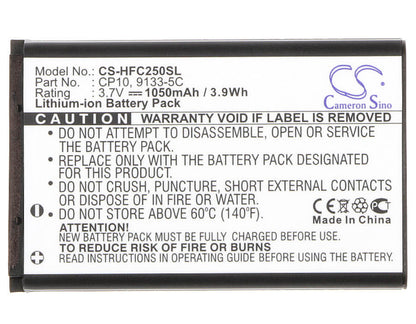 3.7V, 1050mAh, Li-ion Battery fits Ok, Omp 100, Omp 110, 3.885Wh
