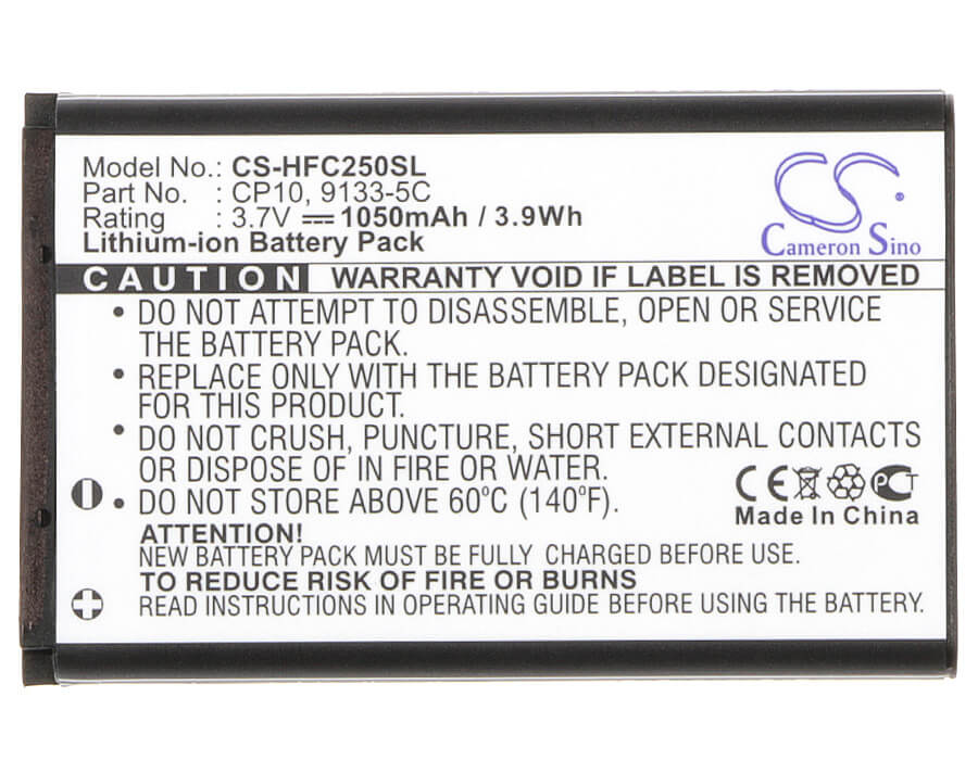 3.7V, 1050mAh, Li-ion Battery fits Utec, V171, V181, 3.885Wh