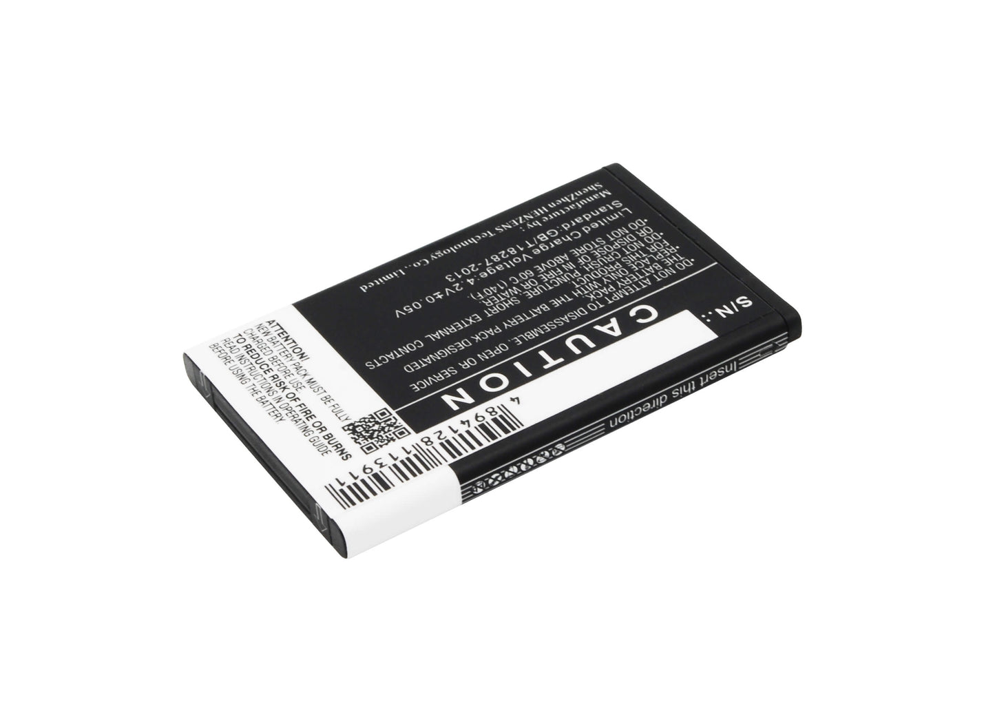 3.7V, 900mAh, Li-ion Battery fits Wiko, Duelle, 3.33Wh