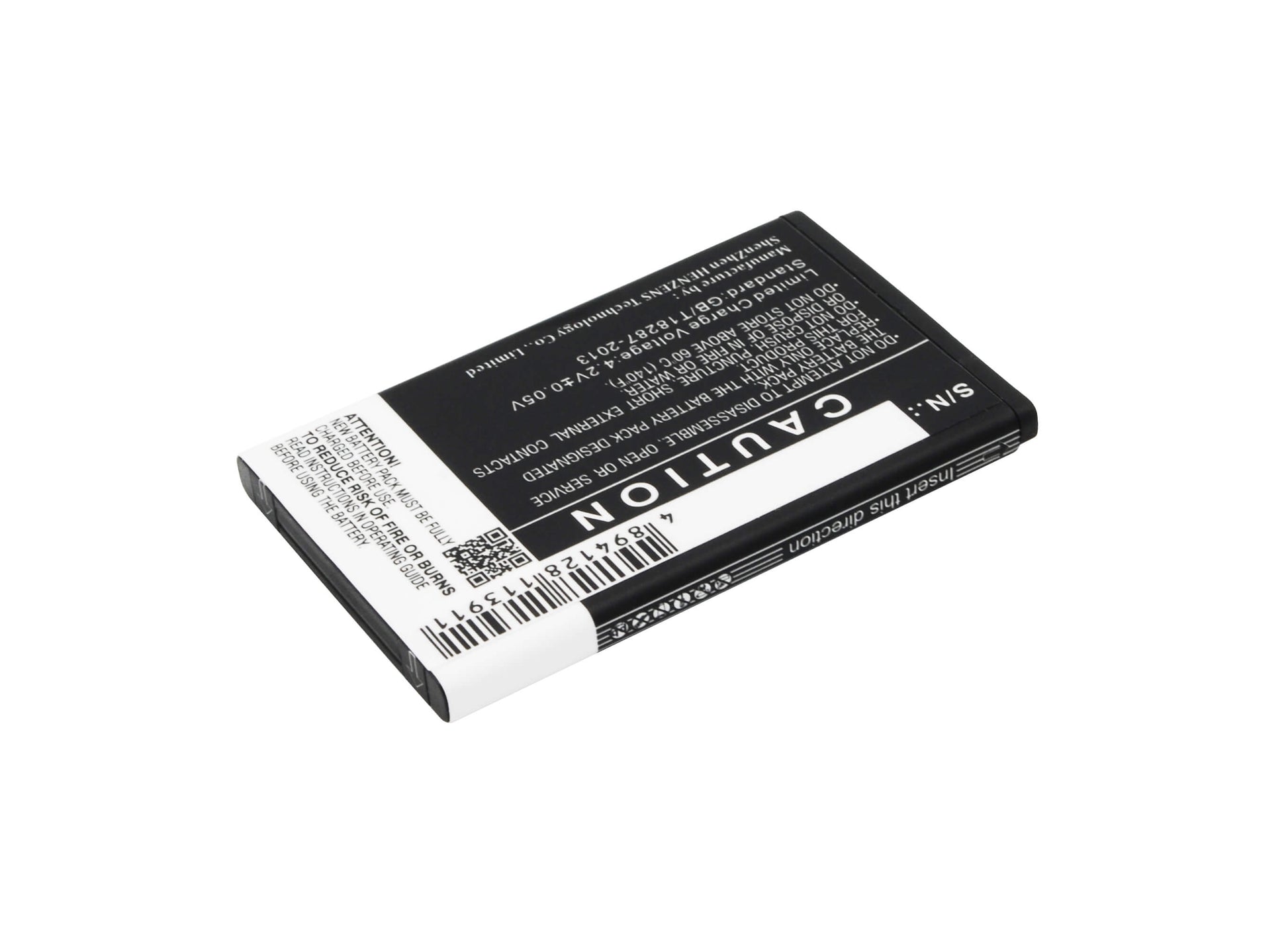 3.7V, 900mAh, Li-ion Battery fits Wiko, Duelle, 3.33Wh