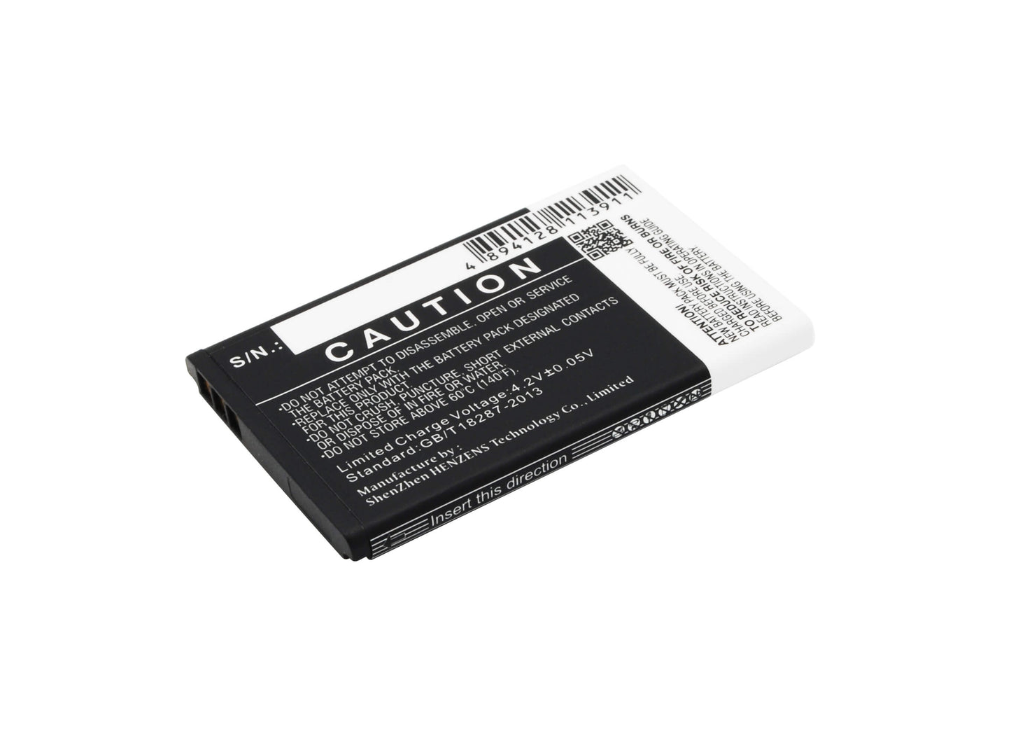 3.7V, 900mAh, Li-ion Battery fits Wiko, Duelle, 3.33Wh