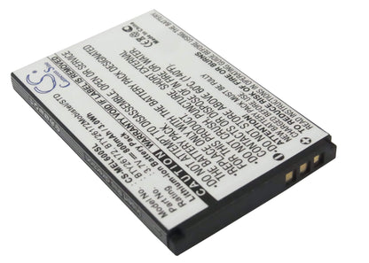 3.7V, 800mAh, Li-ion Battery fits Mobistel, El600, El600 Dual, 2.96Wh