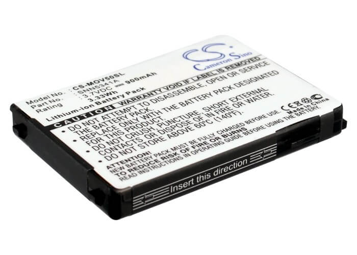 3.7V, 900mAh, Li-ion Battery fits Motorola, 2088, 3620, 3.33Wh