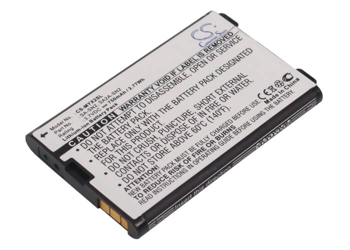 3.7V, 750mAh, Li-ion Battery fits Sagem, Myx2, Myx-2, 2.775Wh