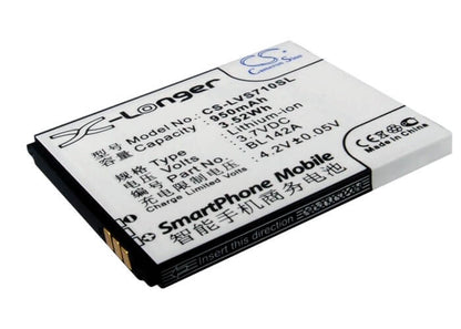 3.7V, 950mAh, Li-ion Battery fits Lenovo, I325, I325wg, 3.515Wh