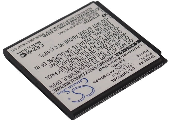 3.7V, 1750mAh, Li-ion Battery fits Samsung, Galaxy S3 Duos, Sch-i939d, 6.475Wh