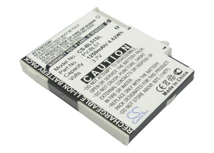 3.7V, 1250mAh, Li-ion Battery fits Sharp, Em-one S01sh, 4.625Wh
