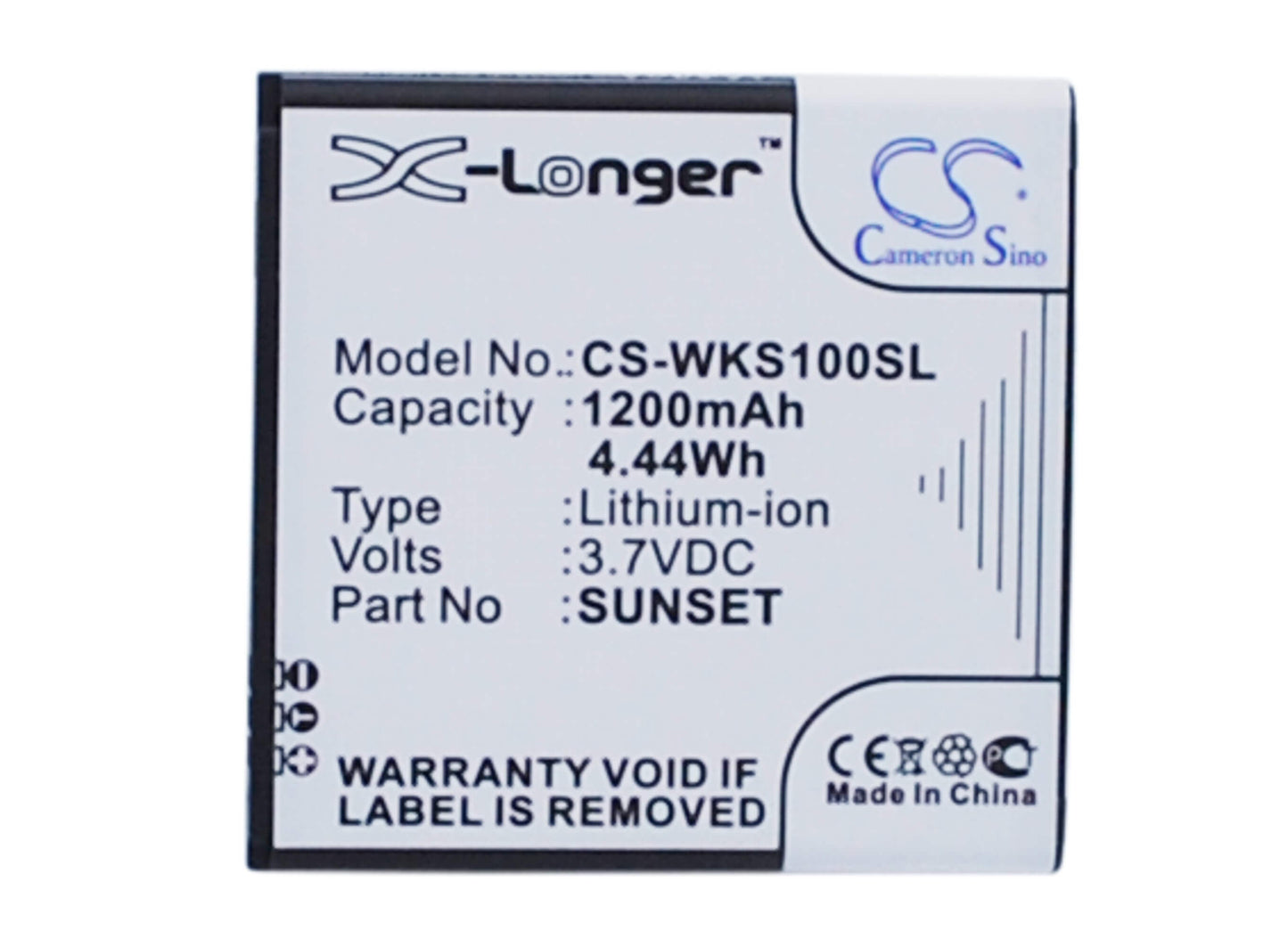 3.7V, 1200mAh, Li-ion Battery fits Blu, A030, Advance 4.0 L2, 4.44Wh