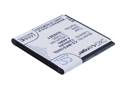 3.7V, 1200mAh, Li-ion Battery fits Blu, A030, Advance 4.0 L2, 4.44Wh