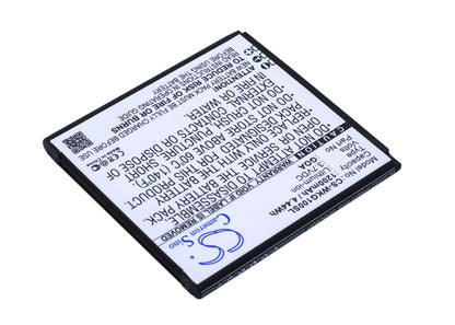 3.7V, 1200mAh, Li-ion Battery fits Wiko, 9662, Goa, 4.44Wh