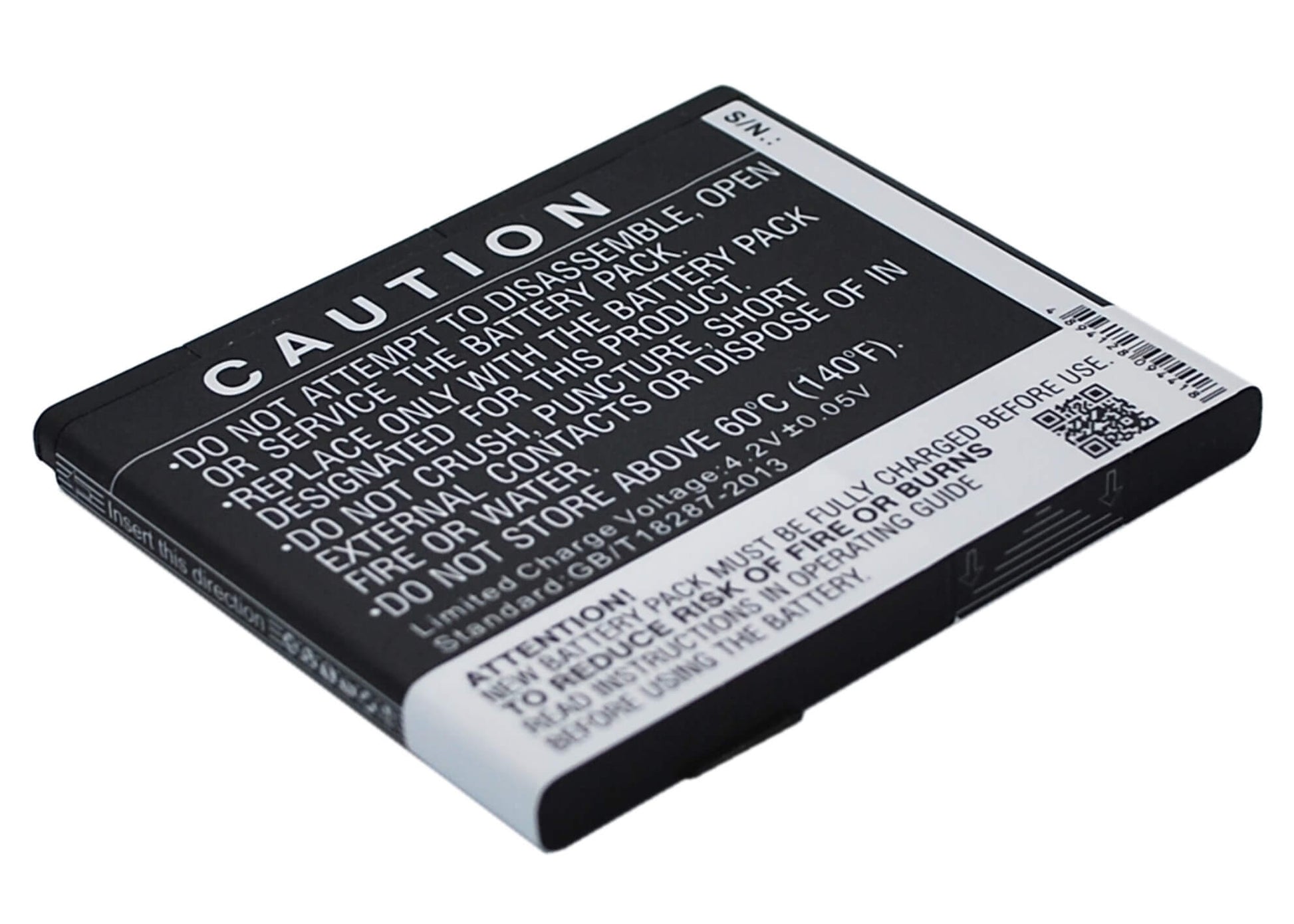 3.7V, 1200mAh, Li-ion Battery fits Lumigon, T2, 4.44Wh