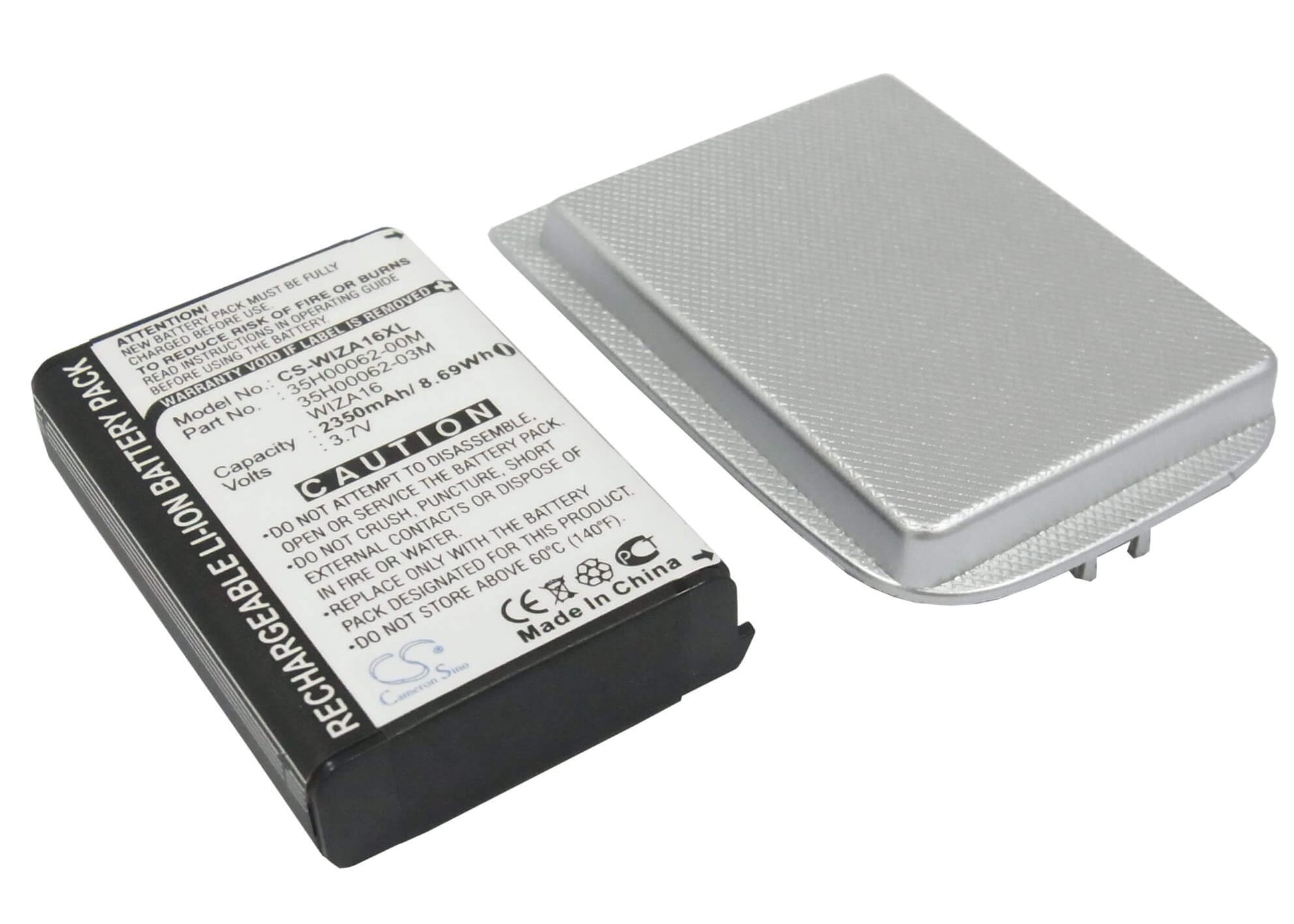 3.7V, 2350mAh, Li-ion Battery fits Htc, Wizard, 8.695Wh