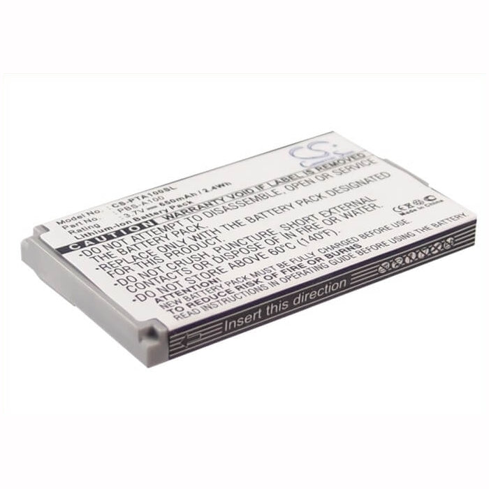 3.7V, 650mAh, Li-ion Battery fits Pantech, A100, 2.405Wh