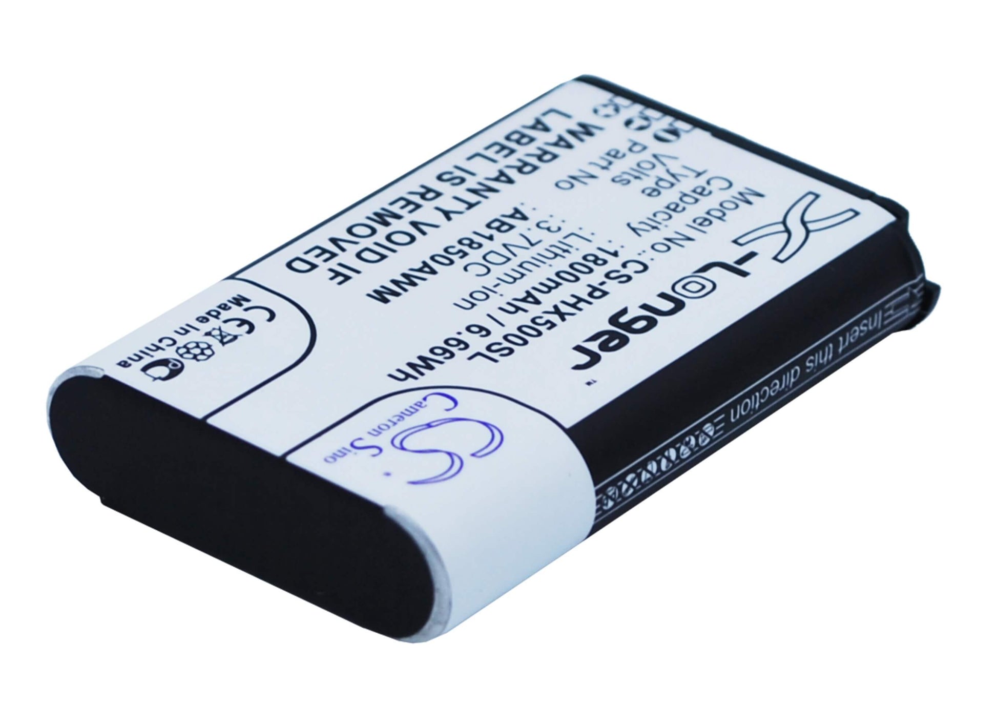 3.7V, 1800mAh, Li-ion Battery fits Philips, Ab1720awm, Ab1790awm, 6.66Wh