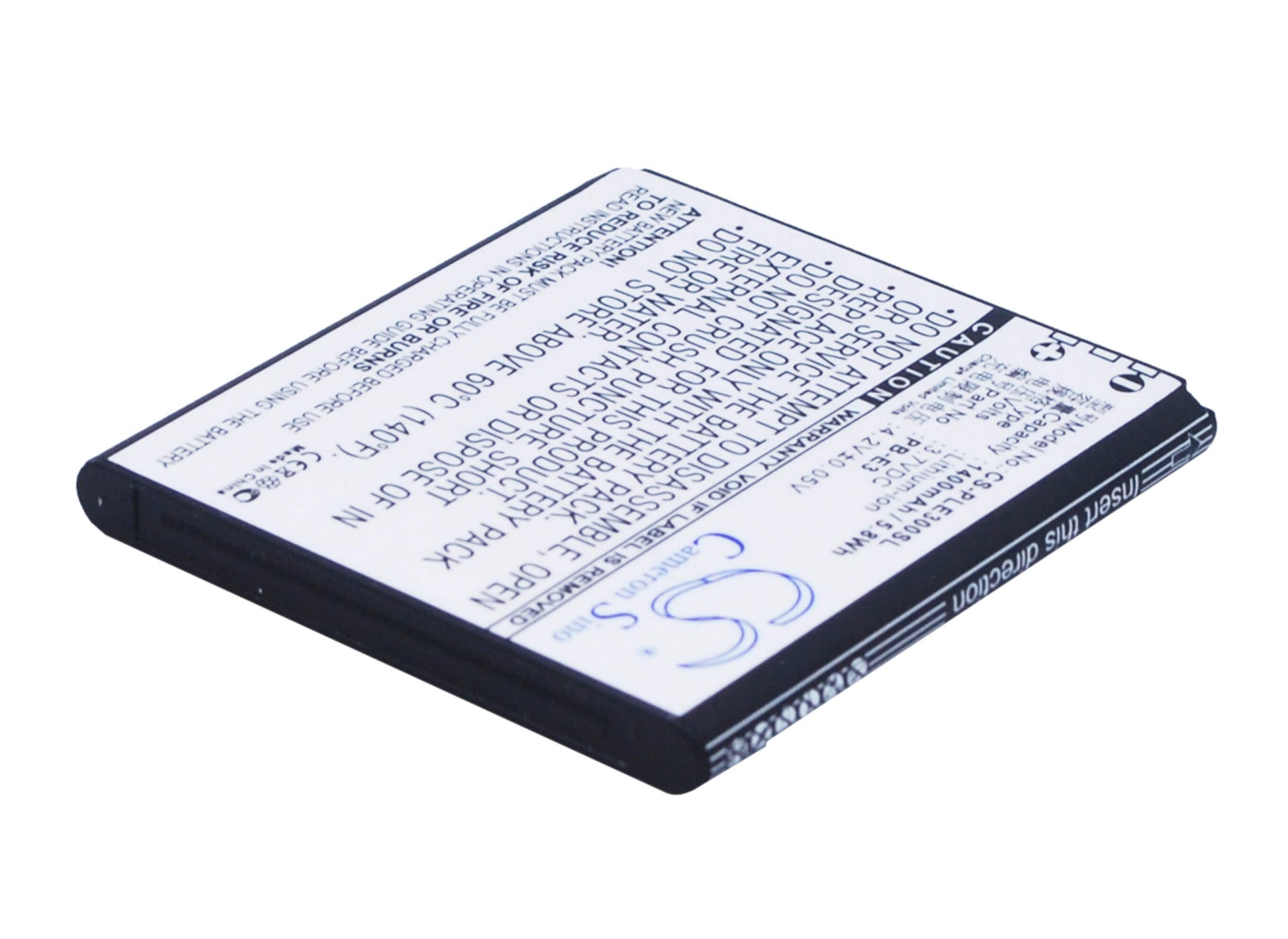 3.7V, 1400mAh, Li-ion Battery fits Pole, E3, 5.18Wh