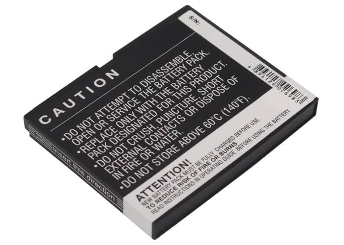 3.7V, 1300mAh, Li-ion Battery fits O2, Xda Zest, 4.81Wh
