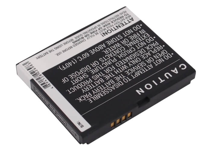 3.7V, 1300mAh, Li-ion Battery fits O2, Xda Zest, 4.81Wh