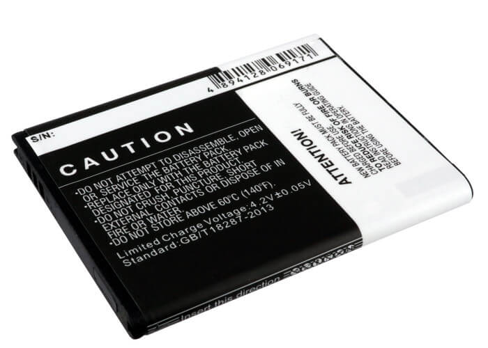 3.7V, 1300mAh, Li-ion Battery fits Samsung, Dart, Doubletime, 4.81Wh