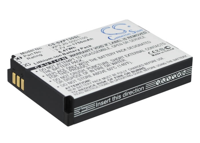 3.7V, 1750mAh, Li-ion Battery fits Socketmobile, Seals Vr7, Sonim Xp1300, 6.475Wh