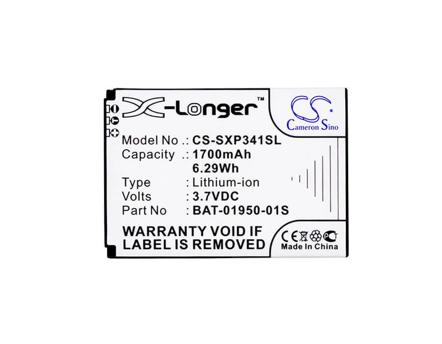 3.7V, 1700mAh, Li-ion Battery fits Socketmobile, Sonim Xp Strike, Xp 3410, 6.29Wh