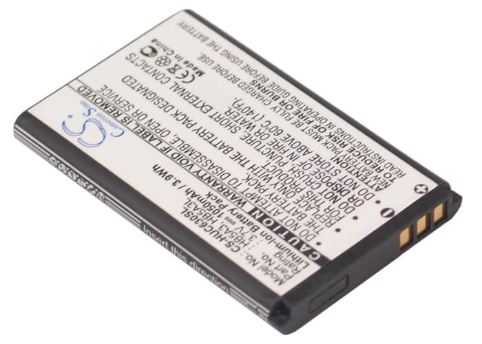 3.7V, 1050mAh, Li-ion Battery fits Huawei, C6300, 3.885Wh