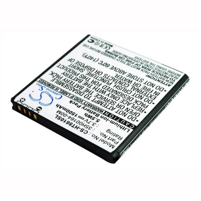 3.7V, 1500mAh, Li-ion Battery fits Htc, C470, Evo 3d, 5.55Wh
