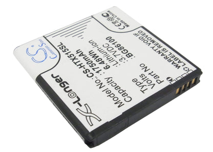 3.7V, 1750mAh, Li-ion Battery fits Sprint, Evo 3d, Evo 4g 3d, 6.475Wh