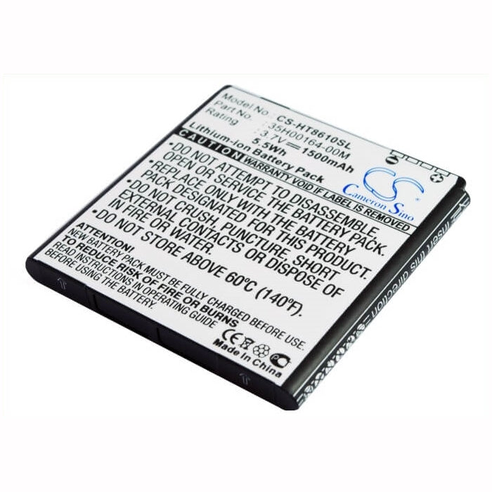 3.7V, 1500mAh, Li-ion Battery fits Micromax, Ninja A50, 5.55Wh