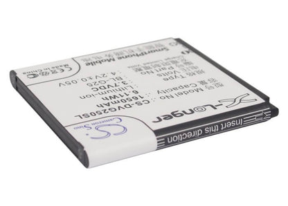 3.7V, 1650mAh, Li-ion Battery fits Yusun, I2, I2c, 6.105Wh