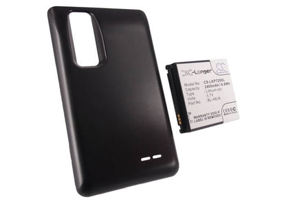 3.7V, 2400mAh, Li-ion Battery fits Lg, Optimus 3d Max, P725, 8.88Wh