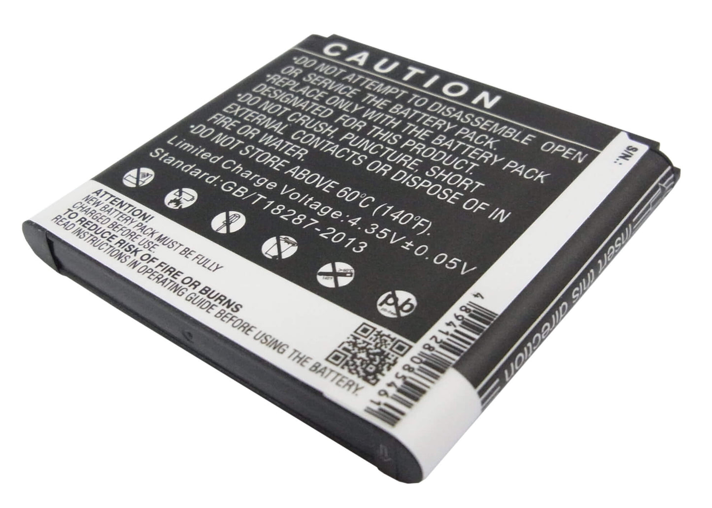 3.8V, 1800mAh, Li-ion Battery fits Samsung, Galaxy Folder, Galaxy Golden, 6.84Wh
