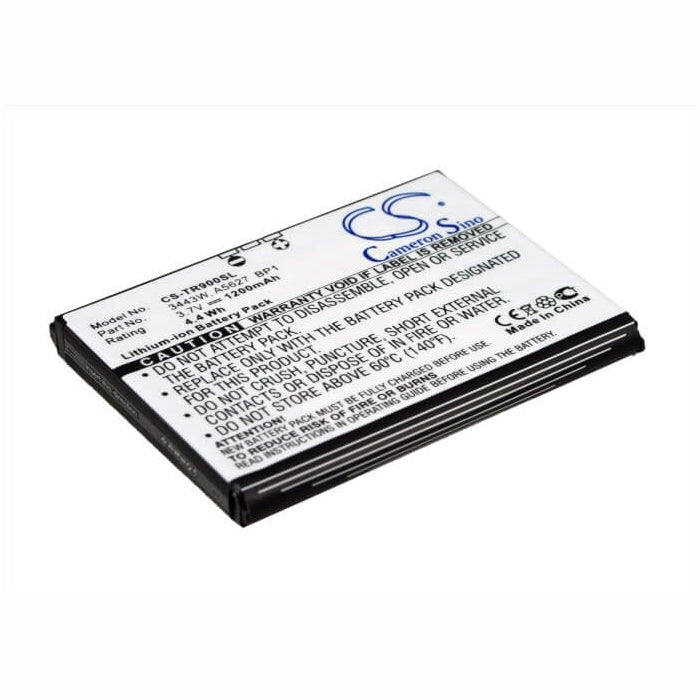 3.7V, 1200mAh, Li-ion Battery fits Palm, Pre, Pre 2, 4.44Wh
