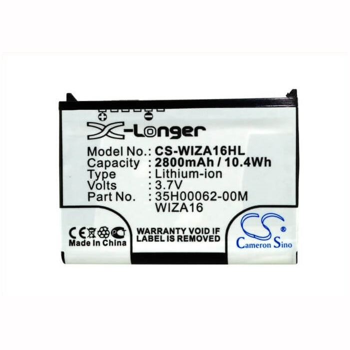 3.7V, 2800mAh, Li-ion Battery fits T-mobile, Mda Iv 4, Mda Usm, 10.36Wh