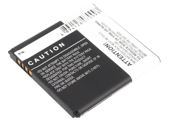 3.7V, 1650mAh, Li-ion Battery fits Alcatel, One Touch 918 Mix, Ot-918 Mix, 6.105Wh