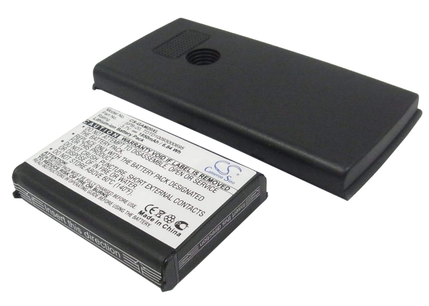 3.7V, 1850mAh, Li-ion Battery fits Garmin-asus, Nuvifone M20, Nuvifone M20 Us, 6.845Wh