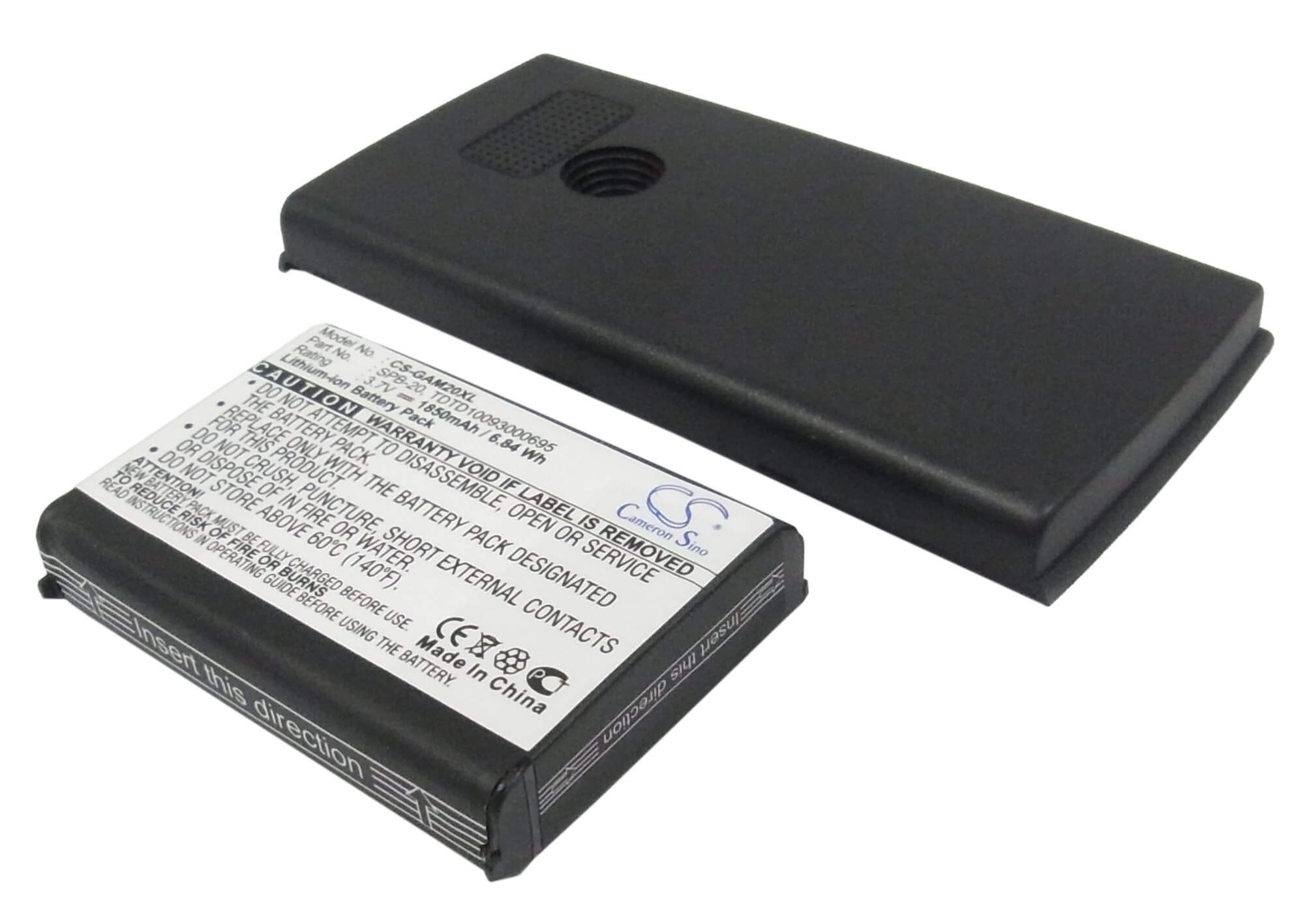 3.7V, 1850mAh, Li-ion Battery fits Garmin-asus, Nuvifone M20, Nuvifone M20 Us, 6.845Wh