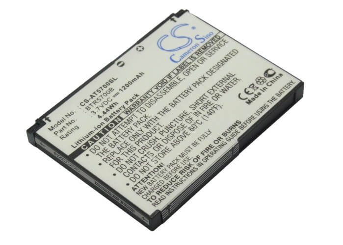 3.7V, 1200mAh, Li-ion Battery fits Audiovox, Smt5700, Smt-5700, 4.44Wh