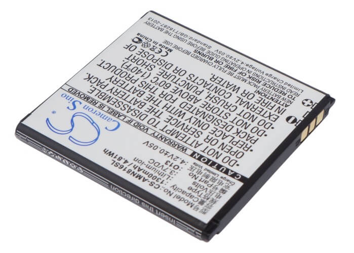 3.7V, 1300mAh, Li-ion Battery fits Amoi, N806, N807, 4.81Wh