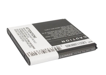 3.7V, 1650mAh, Li-ion Battery fits Alcatel, One Touch 6010, One Touch 6010d, 6.105Wh