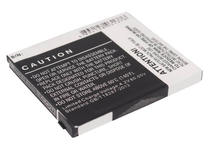 3.7V, 1300mAh, Li-ion Battery fits Htc, Hd2, Leo, 4.81Wh