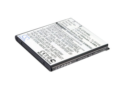 3.7V, 1500mAh, Li-ion Battery fits Tcl, A980, A986, 5.55Wh